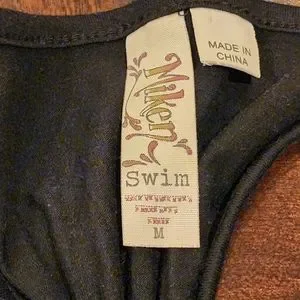 Miken | Swim | Swim Cover Up 3 Medium 2 Black White Used | Poshmark